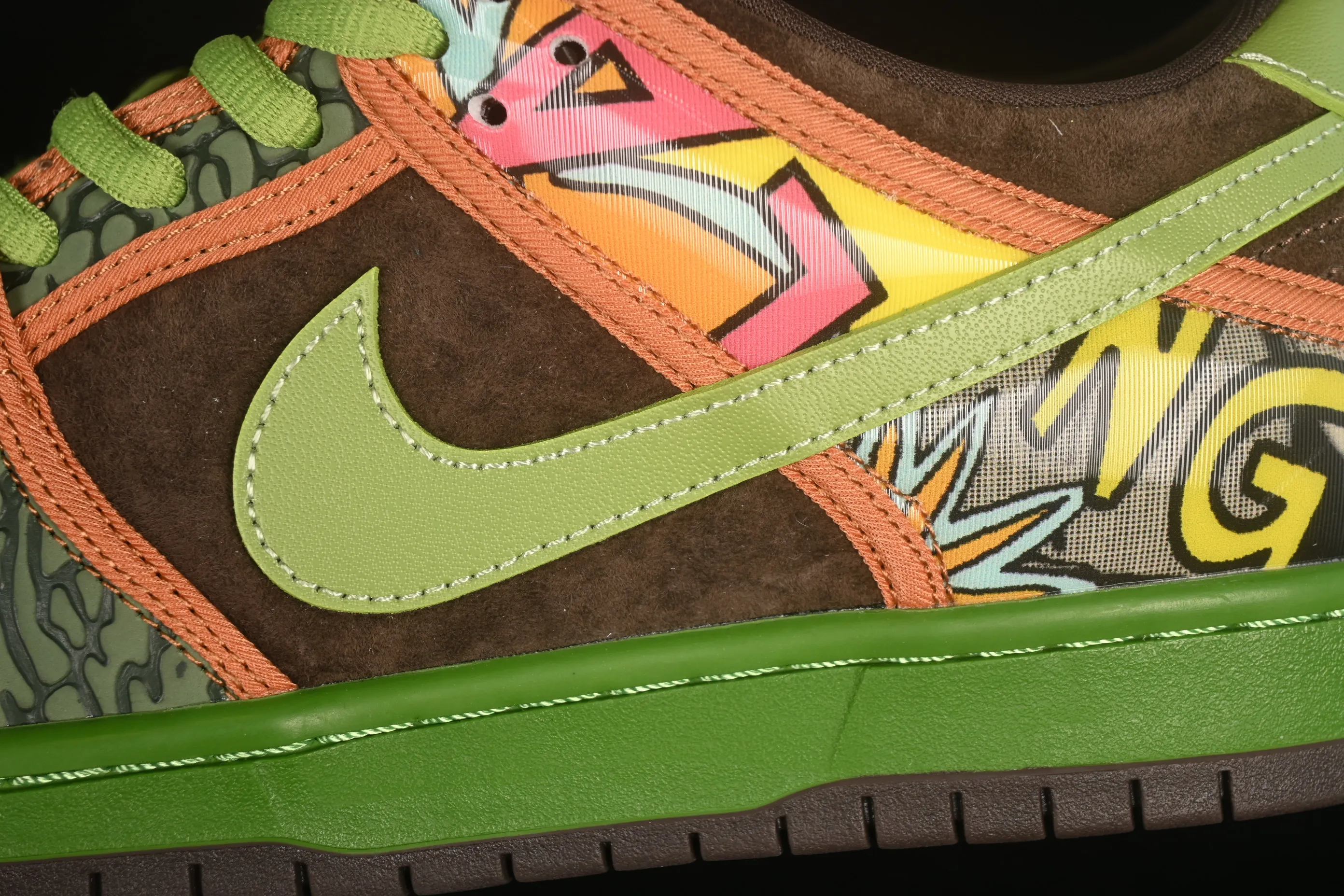 All Categories Nk SB Dunk Series Nk SB Dunk Low Low-top sneakers Pure original Nk Dunk SB Low "De La Soul" joint model Baroque brown SB low-top casual sneakers 789841-332